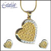 Heart shape Estelle Set - 7735NK_ER - Click here to View more details about this Product